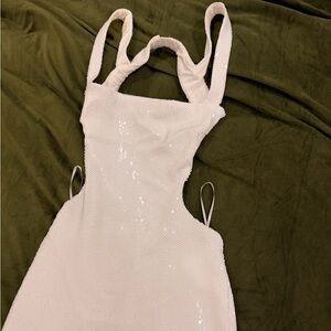 Meshki Adoria Sequin Cut Out Maxi Dress